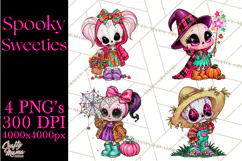 Cute Halloween Skeleton Clipart PNG, Creepy Cute Fall Decor Product Image 1