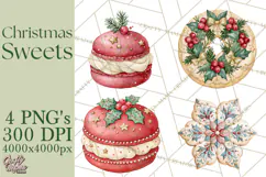 Christmas Dessert Clipart PNG Product Image 1