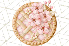 Pink Autumn Cookies Clipart PNG Product Image 3