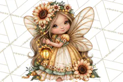 Sunflower Fairy World PNG, Fall Fairies Product Image 3