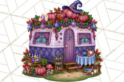 Halloween Camper Clipart PNG Vintage Camping Designs Product Image 2