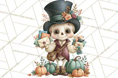 Halloween Village Clipart PNG, Spooky Cottage Town Product Image 3
