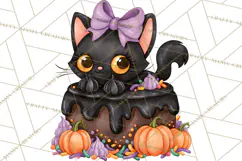 Spooky Halloween Desserts Clipart PNG Product Image 3