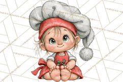 Christmas Munchkins Cute Holiday Clipart PNG Product Image 4