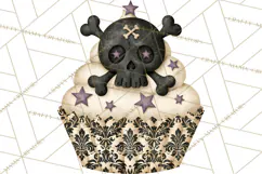Halloween Monster Cupcake Clipart Png, Halloween Sweets Product Image 3