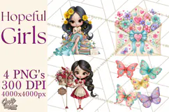 Encouragement Girls PNG Clipart, Inspirational Hope Product Image 1