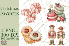 Christmas Dessert Clipart PNG Product Image 1