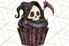 Halloween Monster Cupcake Clipart Png, Halloween Sweets Product Image 4