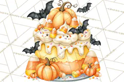 Spooky Halloween Desserts Clipart PNG Product Image 4
