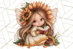 Sunflower Fairy World PNG, Fall Fairies Product Image 4