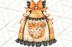 Bright Halloween Kitchen Clipart PNG, Spooky Aprons Mixers Product Image 4