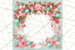 Merry And Bright Christmas Watercolor PNG Product Image 4