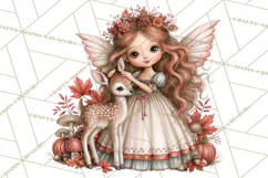 Enchanted Autumn Fairy World PNG, Fall Fairies Product Image 5