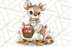 Sweater Weather Woodland Animals PNG Product Image 5