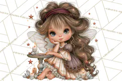 Midnight Halloween Fairy World PNG, Fall Fairies Product Image 2
