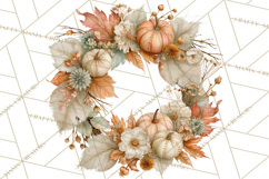 Frayed Fall Ghosts PNG Cozy Autumn Ghost Clipart Product Image 2