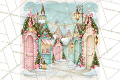 Merry And Bright Christmas Watercolor PNG Product Image 2