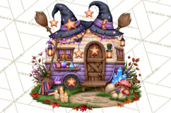 Halloween Camper Clipart PNG Vintage Camping Designs Product Image 5