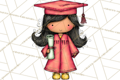 Kids Graduation Clipart PNG, Preschool Kindergarten Kids Product Image 2