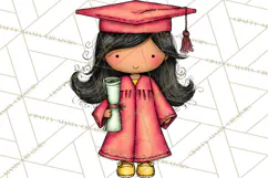 Kids Graduation Clipart PNG, Preschool Kindergarten Kids Product Image 2