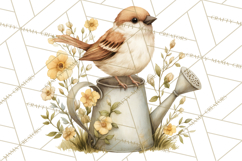 Vintage Garden Animals Clipart, Ducklings Bunnies Lambs Product Image 2