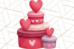 Bee Valentine Clipart PNG, Cute Kawaii Bee With Hearts Product Image 3