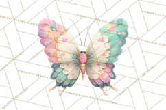 Pastel Retro 90s PNG, Cute Aesthetic Clipart, Checkerboard Product Image 3