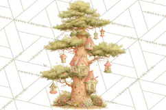 Whimsical Trees Clipart, Woodland Forest PNG, Wooden Png Product Image 3