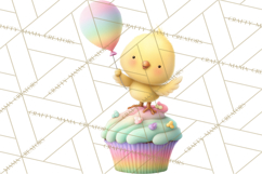 Pastel Birthday Clipart, Cute Party Animals PNG Product Image 3