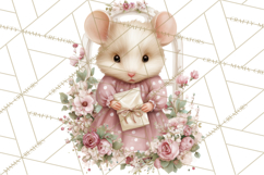 Pastel Cottagecore Animals Clipart, Cute Spring Animals Png Product Image 3