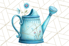 Spring Garden Clipart, Garden Tools Clip Art PNG, Watercolor Product Image 5