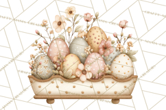 Vintage Easter Props Clipart PNG, Easter Eggs Printable Product Image 2