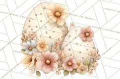 Vintage Easter Props Clipart PNG, Easter Eggs Printable Product Image 3