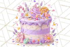 Cartoon Birthday Cake Clipart, Cute Realistic Cake PNG Product Image 4