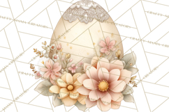 Vintage Easter Props Clipart PNG, Easter Eggs Printable Product Image 4