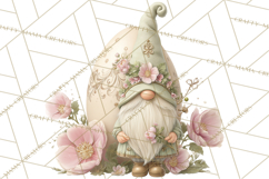 Easter Gnomes Clipart, Cute Bunny Hats, Pastel Eggs Png Product Image 5