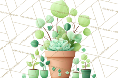 Spring Garden Tools Clipart, Cute Gardening Tools PNG Product Image 5