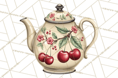 Farmhouse Cherry Kitchen Clipart, Rustic Cherry Kitchen Png Product Image 2