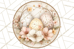 Vintage Easter Props Clipart PNG, Easter Eggs Printable Product Image 4