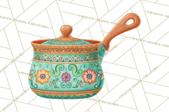 Southwestern Kitchen Clipart, Desert Kitchen Appliances PNG Product Image 5