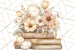 Vintage Easter Props Clipart PNG, Easter Eggs Printable Product Image 5