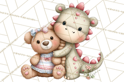 Valentine Dinosaur Clipart Cute T-Rex Sublimation PNG Love Product Image 2