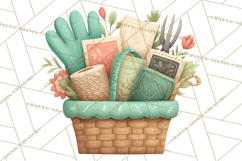 Spring Garden Tools Clipart, Cute Gardening Tools PNG Product Image 2