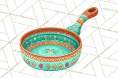 Southwestern Kitchen Clipart, Desert Kitchen Appliances PNG Product Image 2