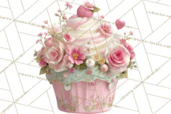 Sweet Treats Bakery Clipart, Pastel Dessert Clip Art Png Product Image 4