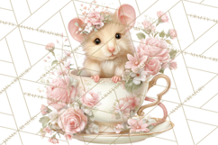 Pastel Cottagecore Animals Clipart, Cute Spring Animals Png Product Image 4
