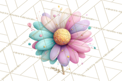 Pastel Retro 90s PNG, Cute Aesthetic Clipart, Checkerboard Product Image 4