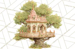Whimsical Trees Clipart, Woodland Forest PNG, Wooden Png Product Image 4