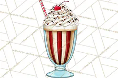 4th of July Retro Diner Clipart, Patriotic Americana Diner Product Image 3