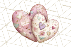 Valentine Picnic Party Clipart, Pink Heart Picnic PNG Product Image 3
